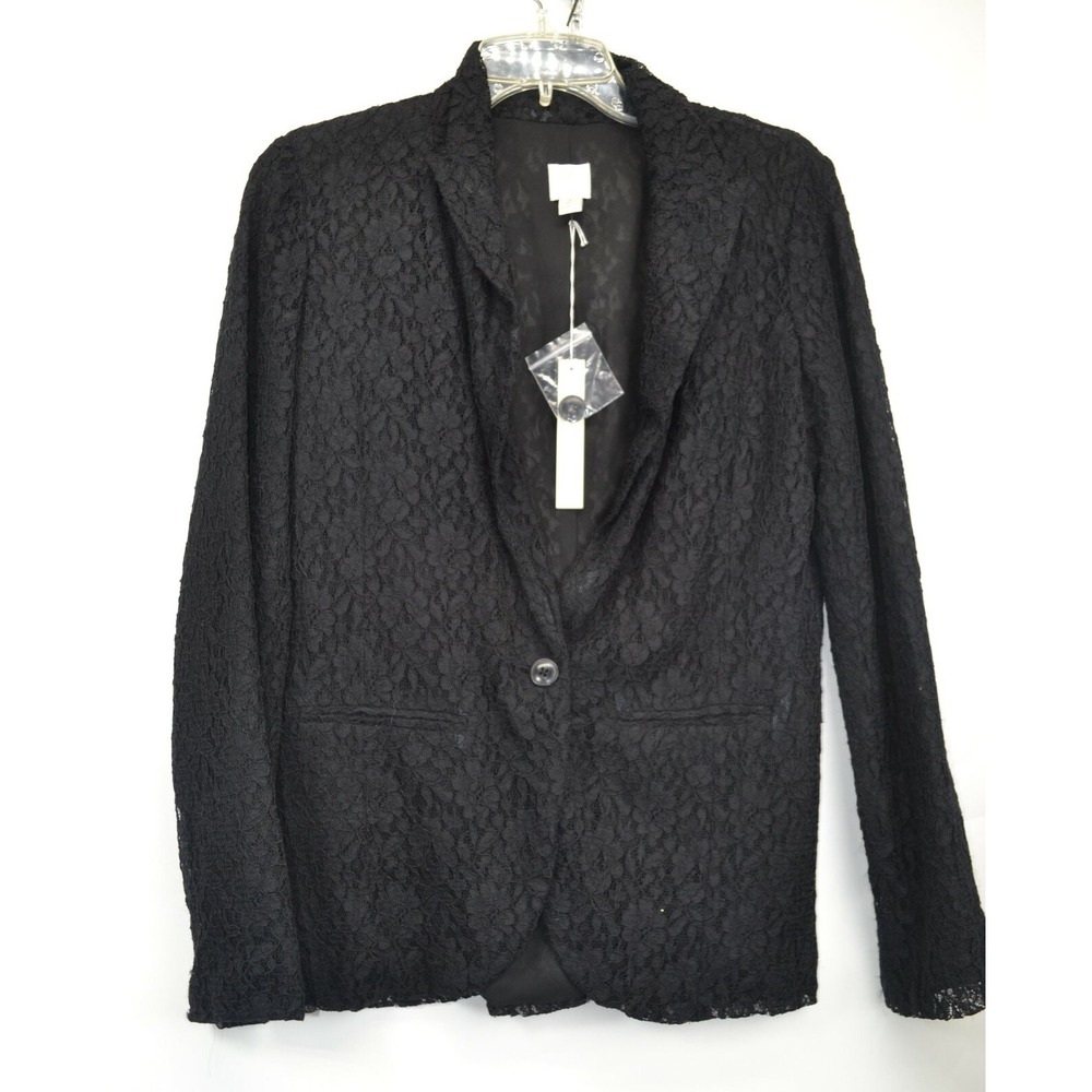 Lauren Conrad Women's Size 6 Vintage Charm Black Lace Blazer NEW W/Tags (F6)